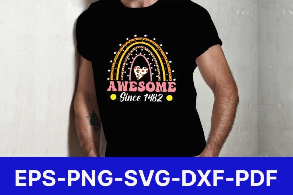 Awesome Since 1982 T-Shirt Design Graphics