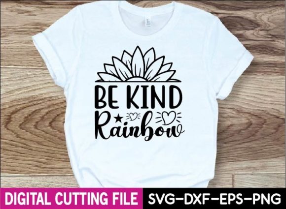 Be Kind Rainbow Svg Design