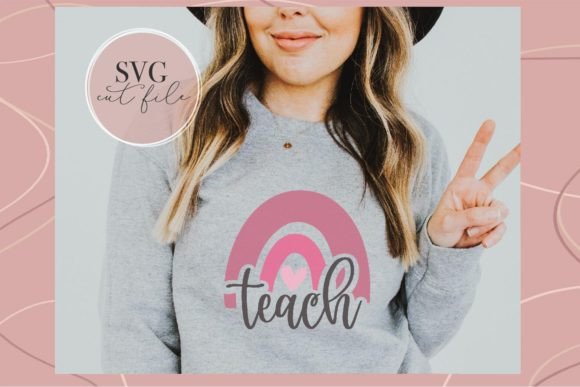 Cute Rainbow Teacher Shirt Graphics