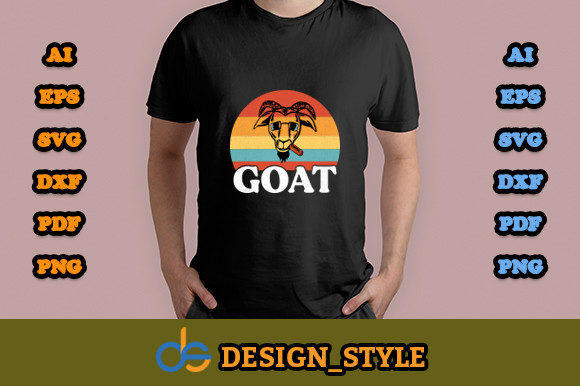 Goat T Shirt: Graphics for Print Templates