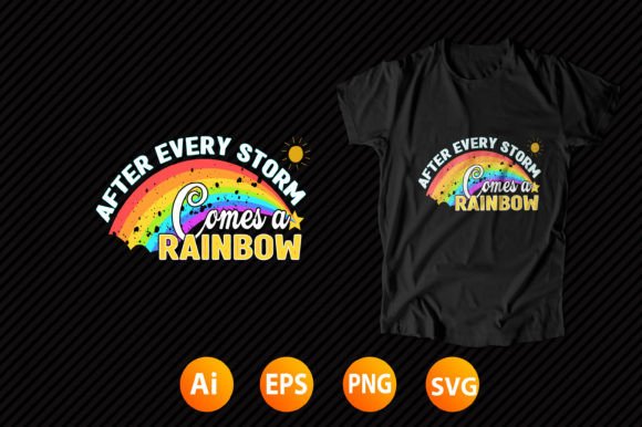 Graphic Design Asset: Rainbow T-Shirt Design 30