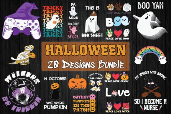 Halloween SVG Bundle 20 Designs
