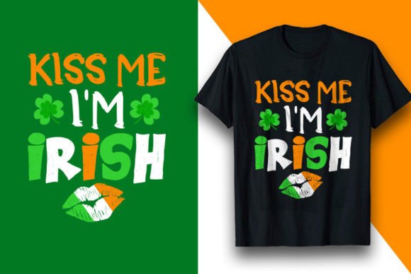 Kiss Me St Patrick's Day Tshirt Design