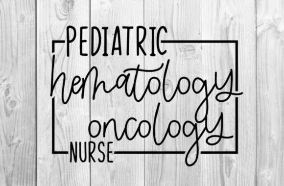 Pediatric Hematology Oncology Nurse SVG Graphics