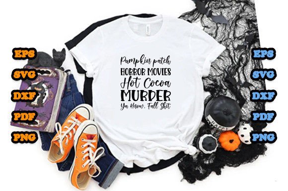Pumpkin Patch Horror Movies Hot Cocoa Graphics