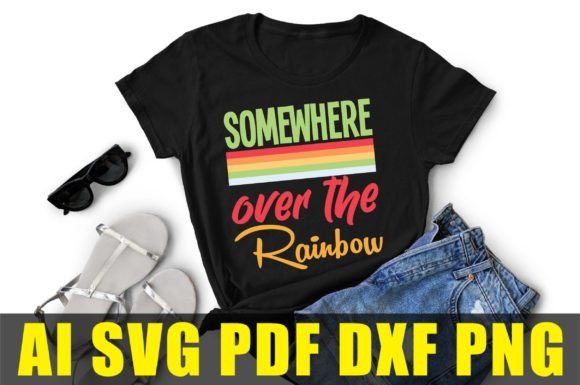 Rainbow Designe T Shirt Designe