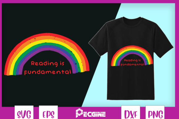 Reading is Fundamental Rainbow Fun LGBT Graphics