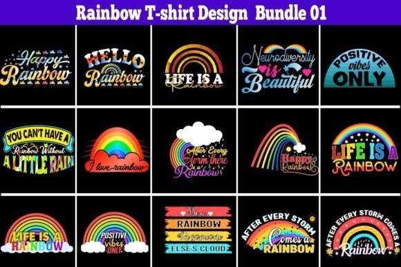 Review: Rainbow T-Shirt Design Bundle 1