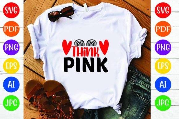 Think Pink: Graphics for T-Shirt Designs