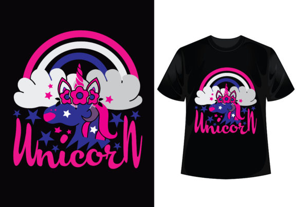 Unicorn Vector Graphics T-Shirt Design